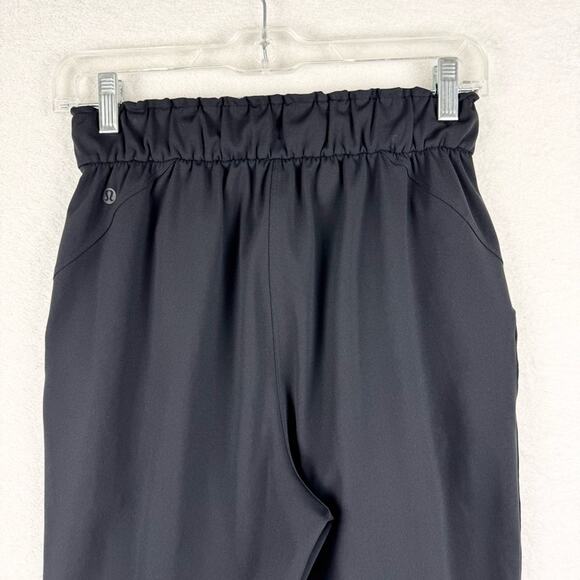 Lululemon Keep Moving Drawstring Athleisure Pant 7/8 High-Rise Black Size 4 - Picture 14 of 16